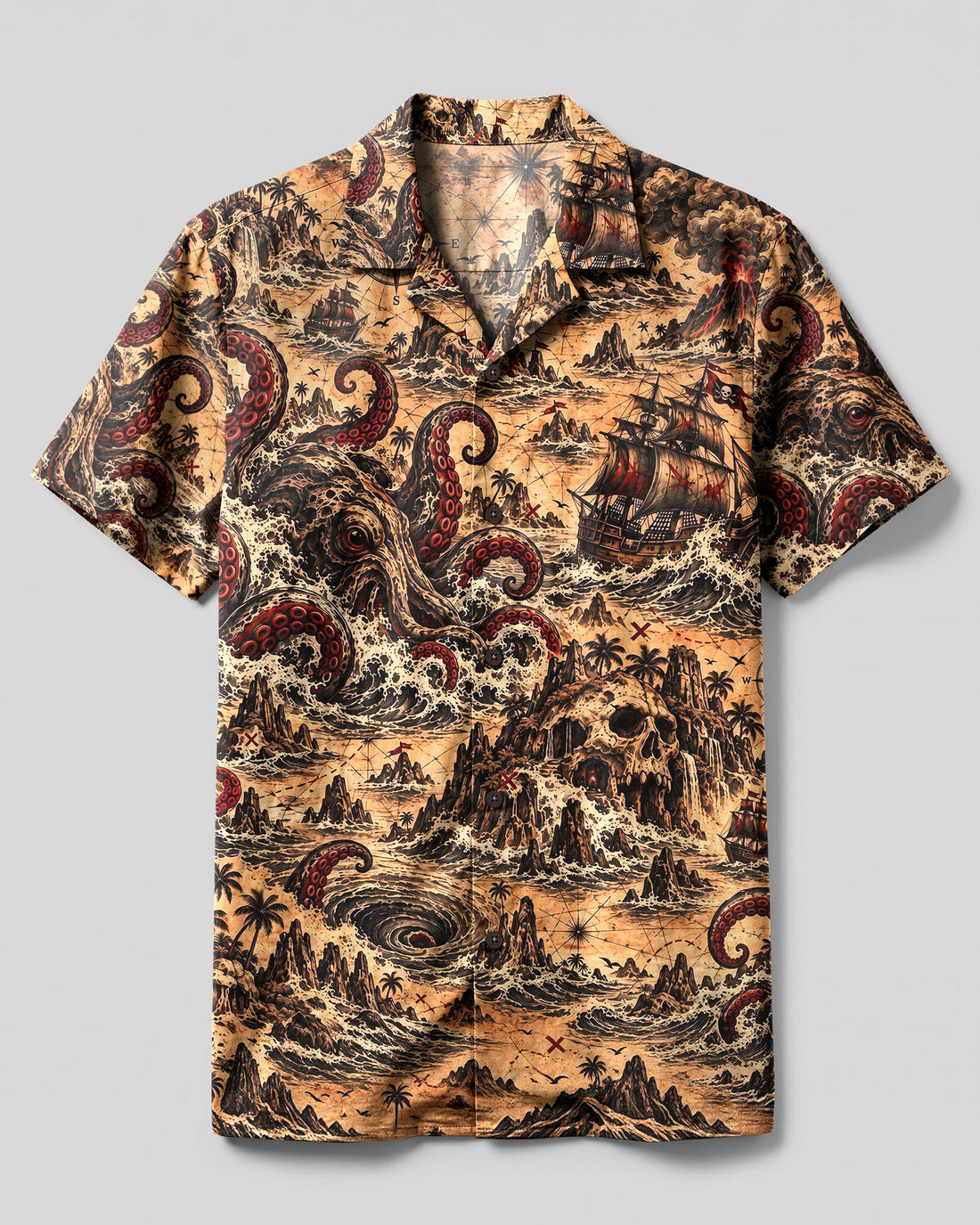 KRAKEN’S LOST VOYAGE CAMP SHIRT - YHHG0810265