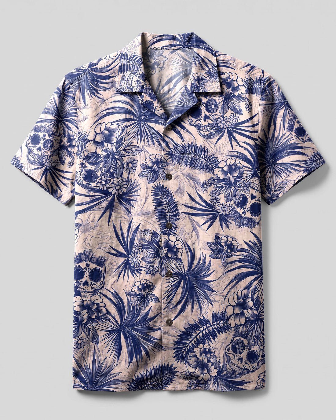 TROPICAL SUGAR SKULL CAMP SHIRT - TLNO3006262