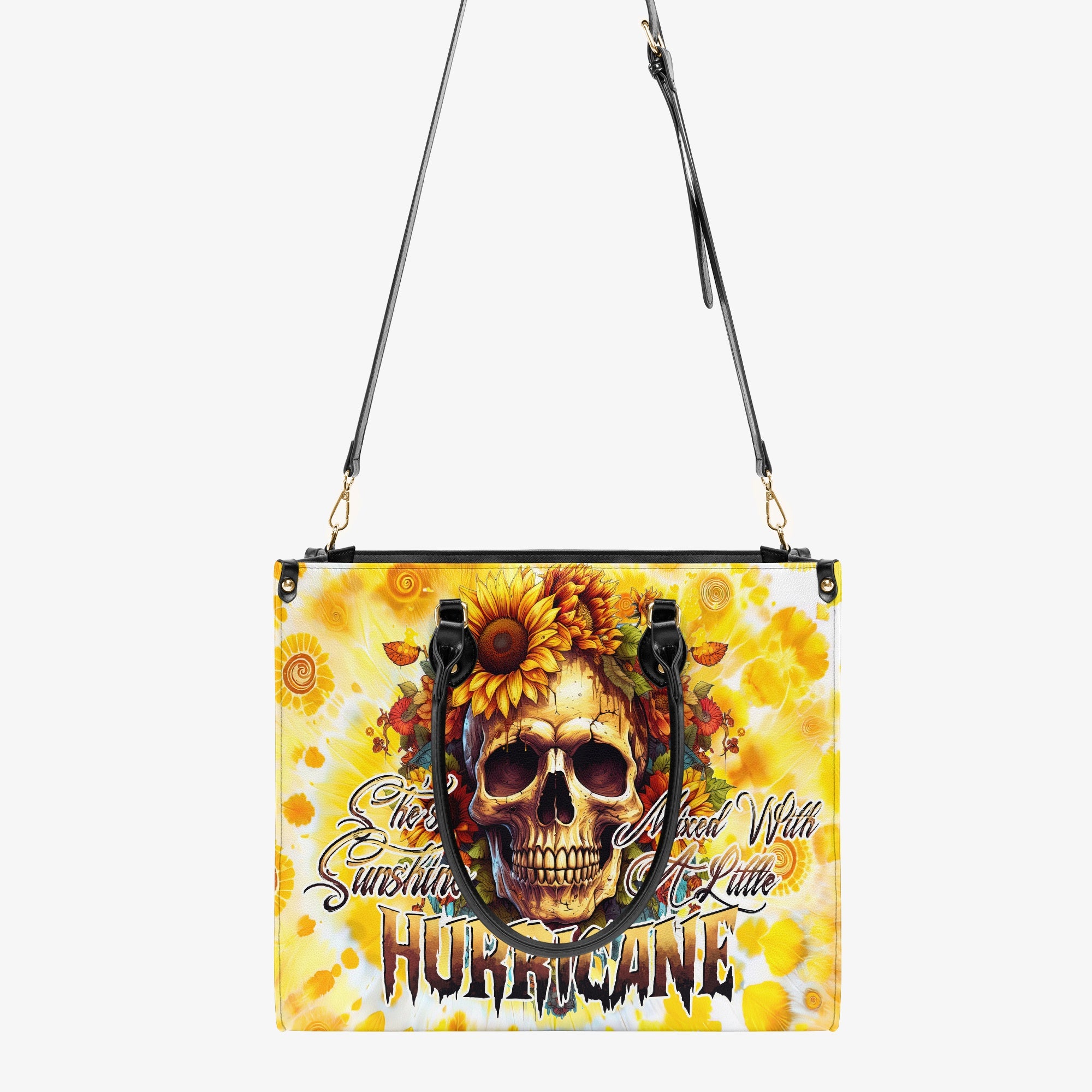 SHE IS SUNSHINE MIXED A LITTLE HURRICANE TIE DYE LEATHER HANDBAG - TYTD0204242