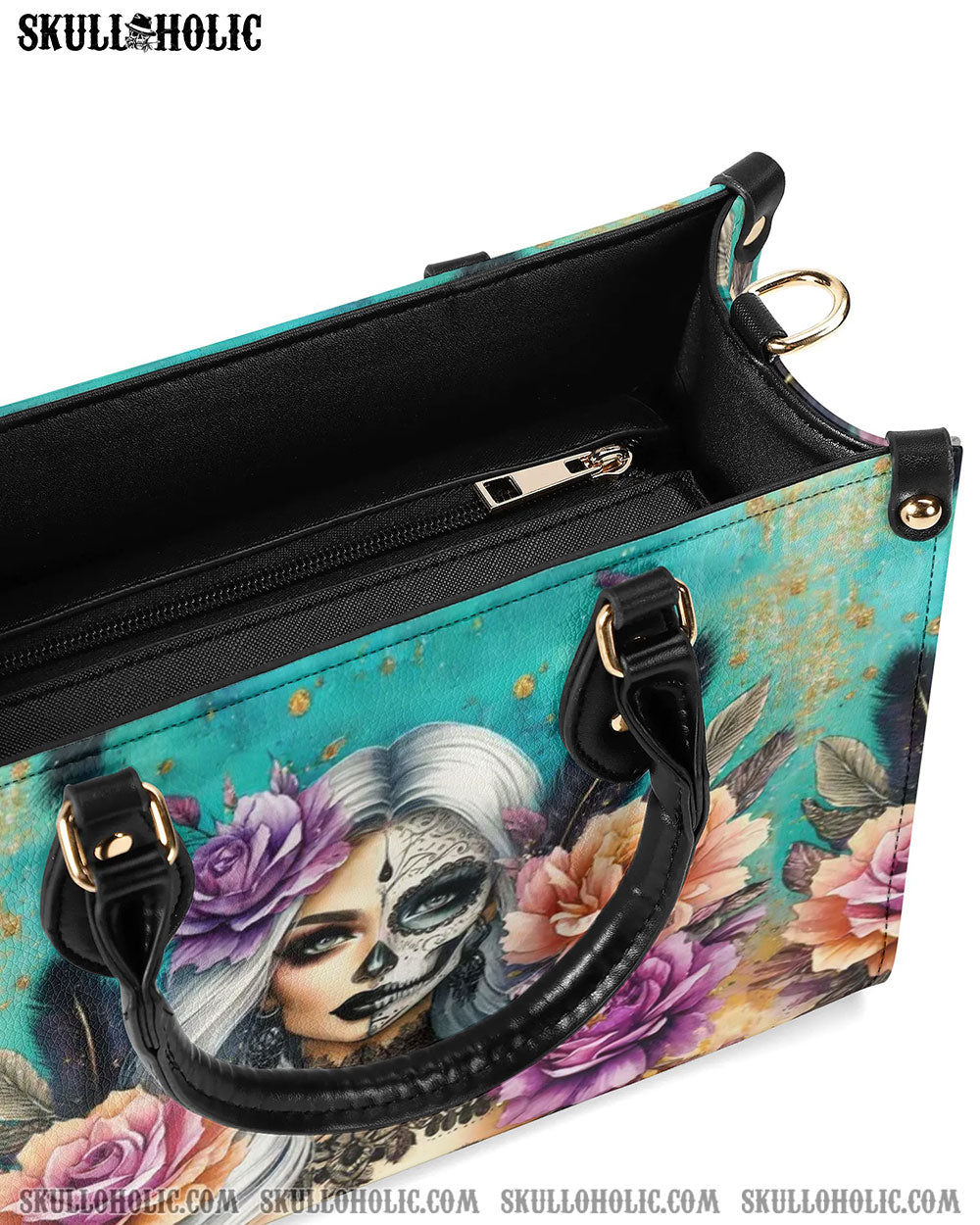 SKULL WOMAN LEATHER HANDBAG - YHHG0807244