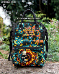 DON'T TRY TO FIGURE ME OUT SKULL SUNFLOWER TIE DYE BACKPACK  - TLTW1408254
