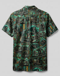 TRIBAL REAPER SKULL TRUCK CAMP SHIRT - TLHN2608265