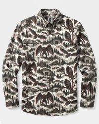MOTHMAN THE RED EYED LEGEND LONG SLEEVE BUTTON-DOWN SHIRT - TLHN1009264