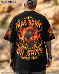 WHEN I WAS BORN FIRE SKULL ALL OVER PRINT - TLTR2705254