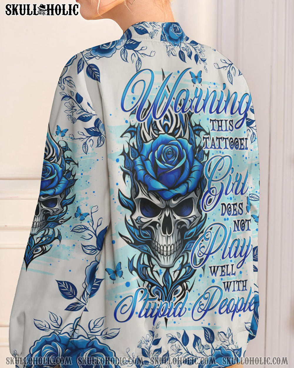 WARNING THIS TATTOOED GIRL BOMBER JACKET - TLNO0210247