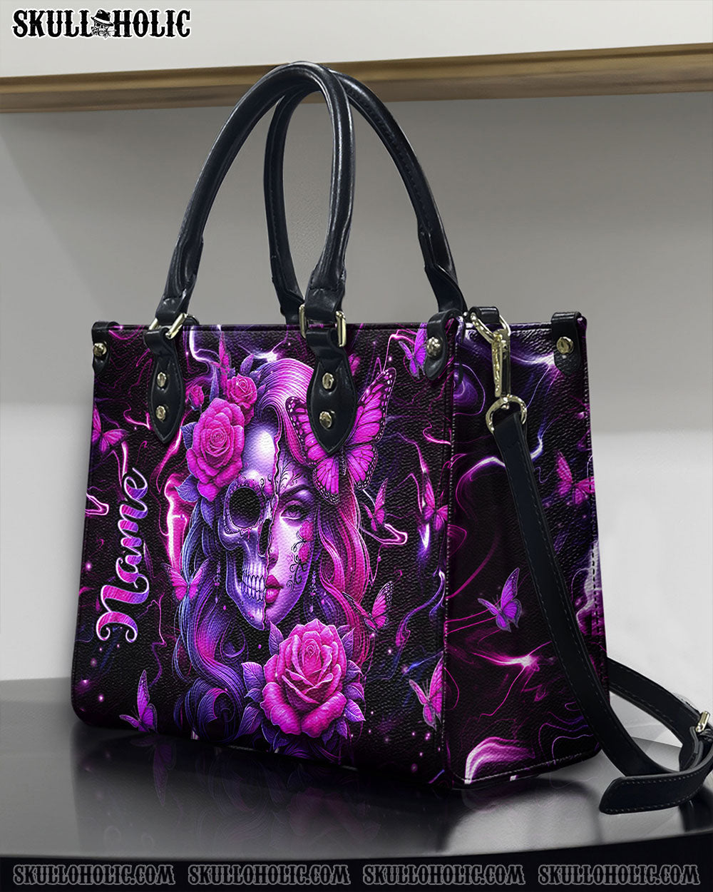 SKULL LADY LEATHER HANDBAG - YHHN0301254