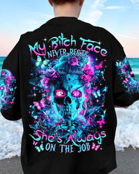 MY B FACE NEVER RESTS SKULL ALL OVER PRINT - TLTR2203241