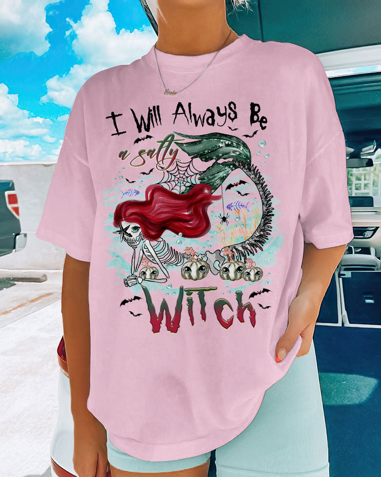 SALTY WITCH MERMAID HALLOWEEN COTTON SHIRT - TLTR2808233