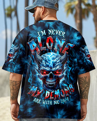 I'M NEVER ALONE SKULL DEMON TIE DYE  ALL OVER PRINT - TLTR2008252