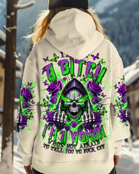 I'M NOT A B I'M A WOMAN SKULL ALL OVER PRINT  - TLTR3012243
