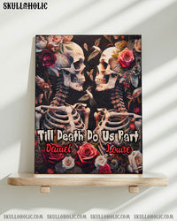 PERSONALIZED TILL DEATH DO US PART SKELETON COUPLE CANVAS  - TLNZ0601252