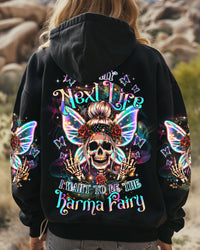 KARMA FAIRY SKULL SKULL BUTTERFLY ALL OVER PRINT - TLTR1508241
