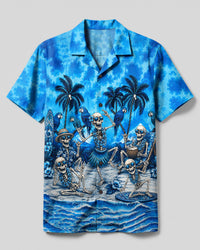BEACH PARTY SKELETON CAMP SHIRT - TLHN0508262