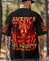 AMERICA LIVE IT LOVE IT OR GET THE HELL OUT ALL OVER PRINT - TLNT1405254