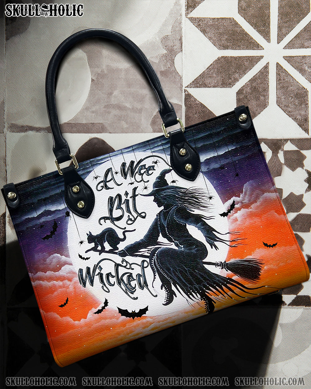 A WEE BIT WICKED HALLOWEEN LEATHER HANDBAG - YHLN1609244