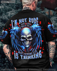 I'M NOT RUDE SKULL WINGS ALL OVER PRINT - TLNT2009235