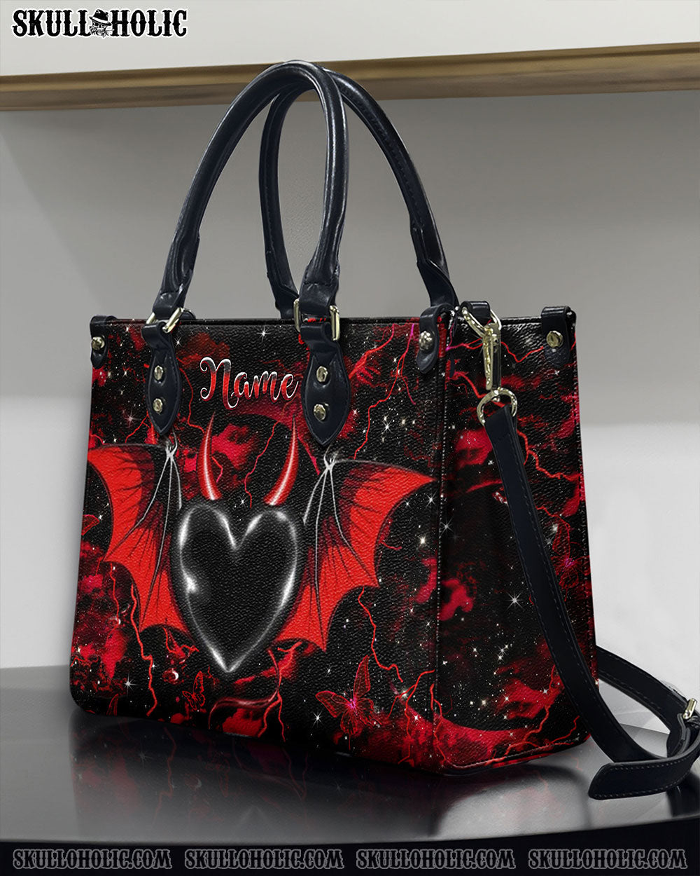 EVIL HEART LEATHER HANDBAG - YHHN0201254