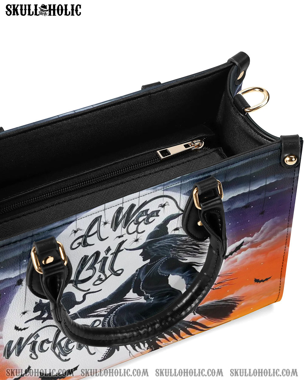 A WEE BIT WICKED HALLOWEEN LEATHER HANDBAG - YHLN1609244