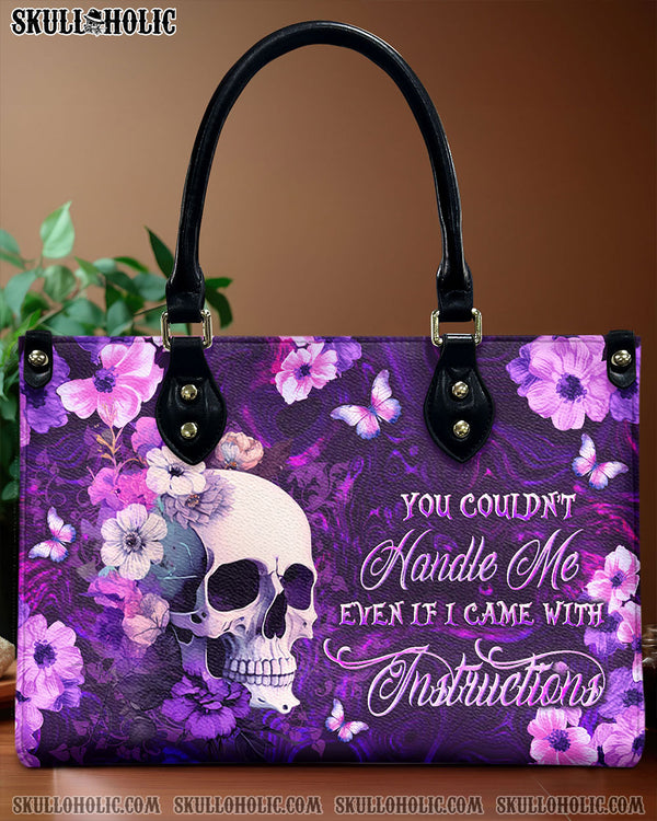 YOU COULDN'T HANDLE ME LEATHER HANDBAG - YHLN1308244