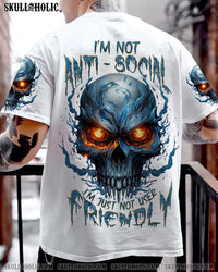 I'M NOT ANTI-SOCIAL MAD SKULL ALL OVER PRINT - TLNT2709233
