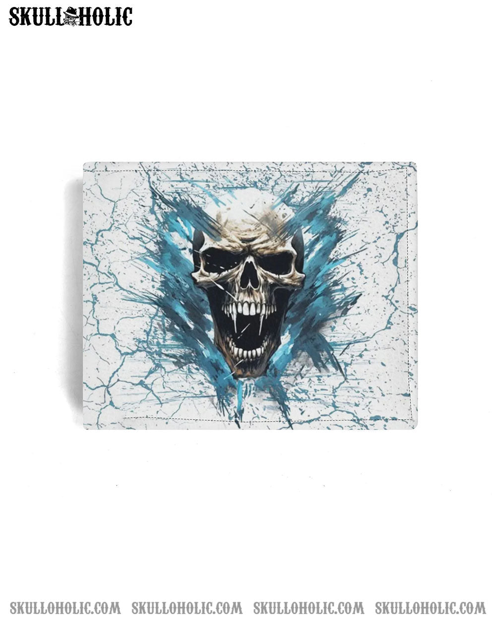 I'M NEVER ALONE SKULL DEMON MEN'S LEATHER WALLET - YHLN0507245