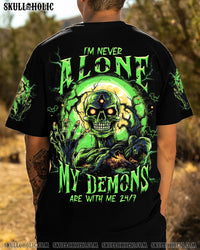 I'M NEVER ALONE SKULL HALLOWEEN ALL OVER PRINT - TLNT0408233