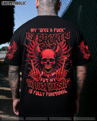 MY GIVE A F IS BROKEN SKULL WINGS ALL OVER PRINT  - TLNZ0905253
