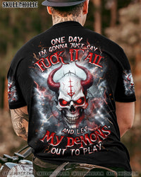ONE DAY I'M GONNA JUST SAY SKULL ALL OVER PRINT   - TLNZ0904253