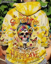 SHE IS SUNSHINE MESSY BUN ALL OVER PRINT - TYQY1511231