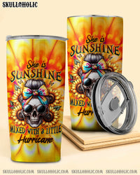 SHE IS SUNSHINE SKULL TIE DYE TUMBLER - TLTW0711232