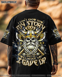 I DON'T KNOW HOW MY STORY ENDS VIKING SKULL ALL OVER PRINT - TLTW0904252