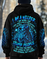 I AM A WELDER I AM WHO I AM SKULL ALL OVER PRINT - TLTR3007251