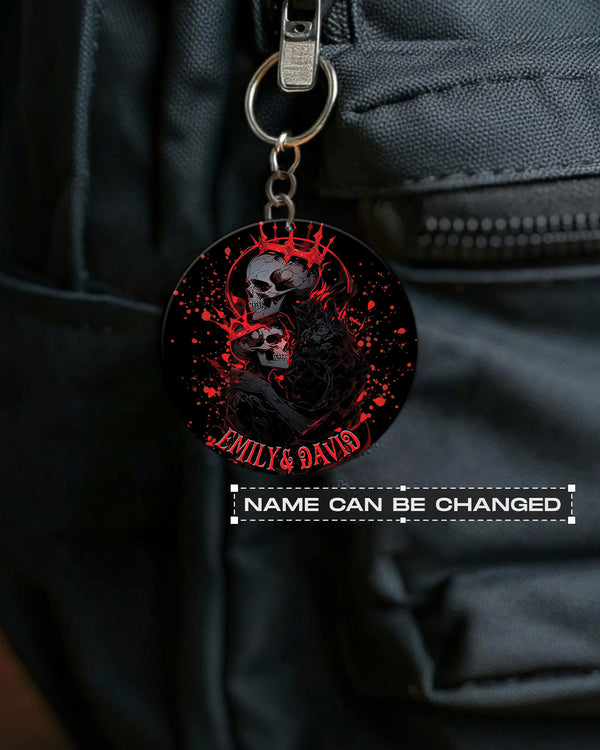COUPLE SKULL ORNAMENT & KEYCHAIN - YHHN2908254