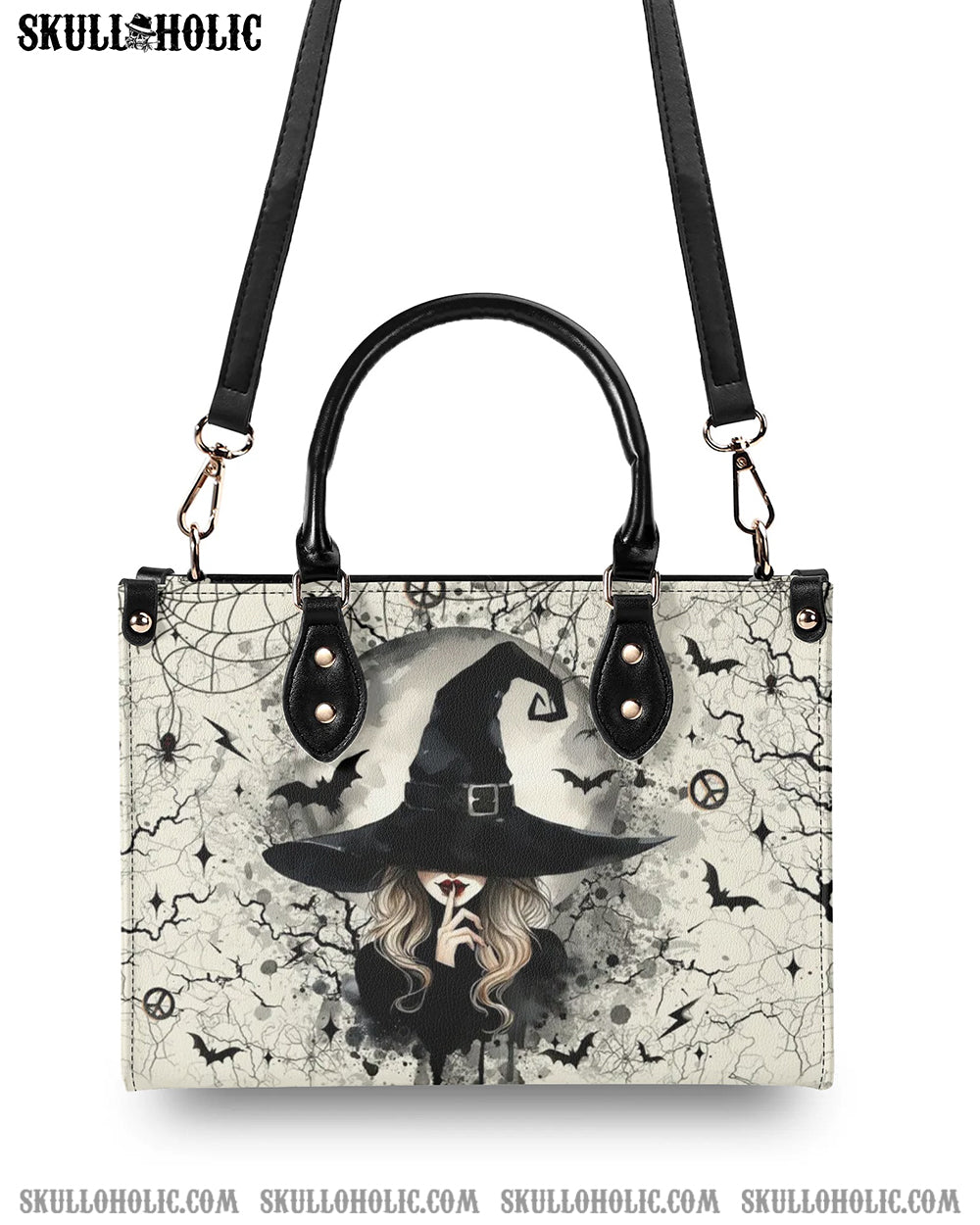 A WEE BIT WICKED HALLOWEEN LEATHER HANDBAG - YHLT1009244