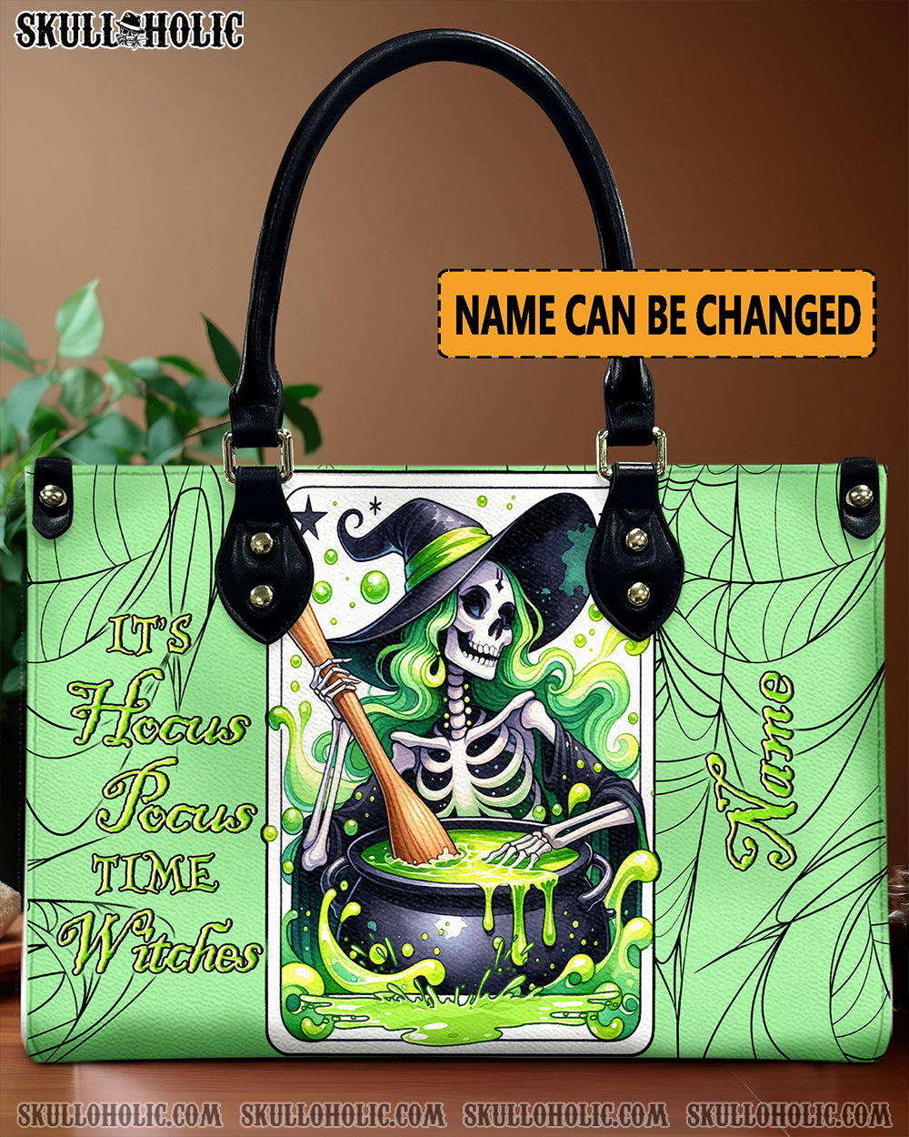 HOCUS POCUS HALLOWEEN LEATHER HANDBAG - YHLN0909244