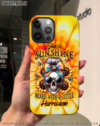 SHE IS SUNSHINE SKULL TIE DYE PHONE CASE - TLTW0711231