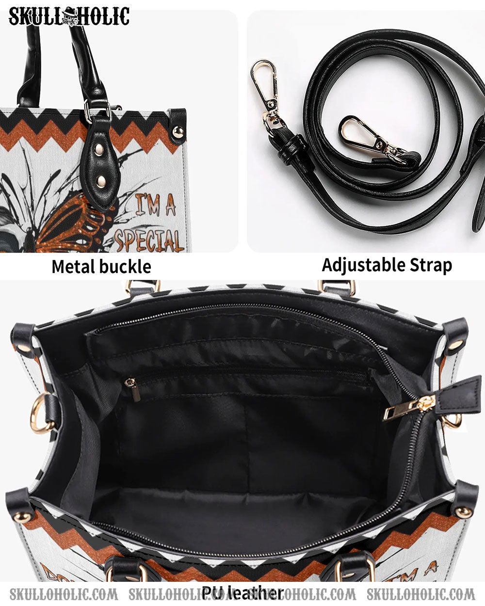 DON'T TRY TO FIGURE ME OUT LEATHER HANDBAG - YHLN0608242