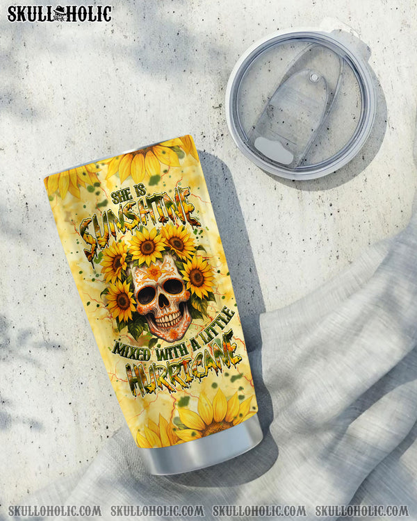 SHE IS SUNSHINE SKULL SUNFLOWER TUMBLER - YHHG1709254
