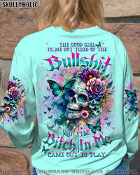 THE GOOD GIRL IN ME SUGAR SKULL FLORAL ALL OVER PRINT - TLTW2411231