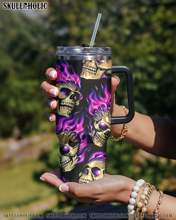 PINK FIRE SKULL TUMBLER - YHLT2608254