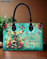 KARMA FAIRY SKELETON SKULL LEATHER HANDBAG - TLTW2805246