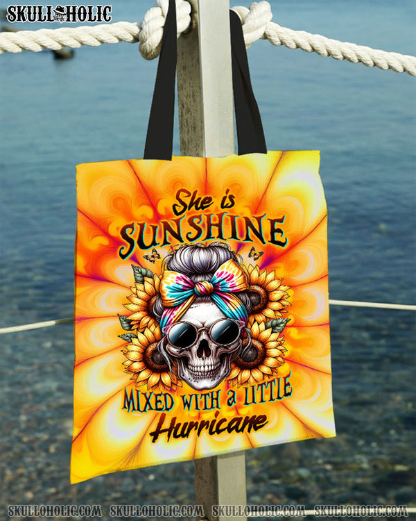 SHE IS SUNSHINE SKULL TIE DYE TOTE BAG - TLTW0711238