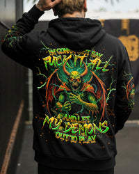 ONE DAY I'M GONNA JUST SAY DEMON SKULL ALL OVER PRINT - TLNT0602262