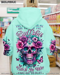 THE GOOD GIRL IN ME SKULL FLORAL WATERCOLOR ALL OVER PRINT - TLTR2311232