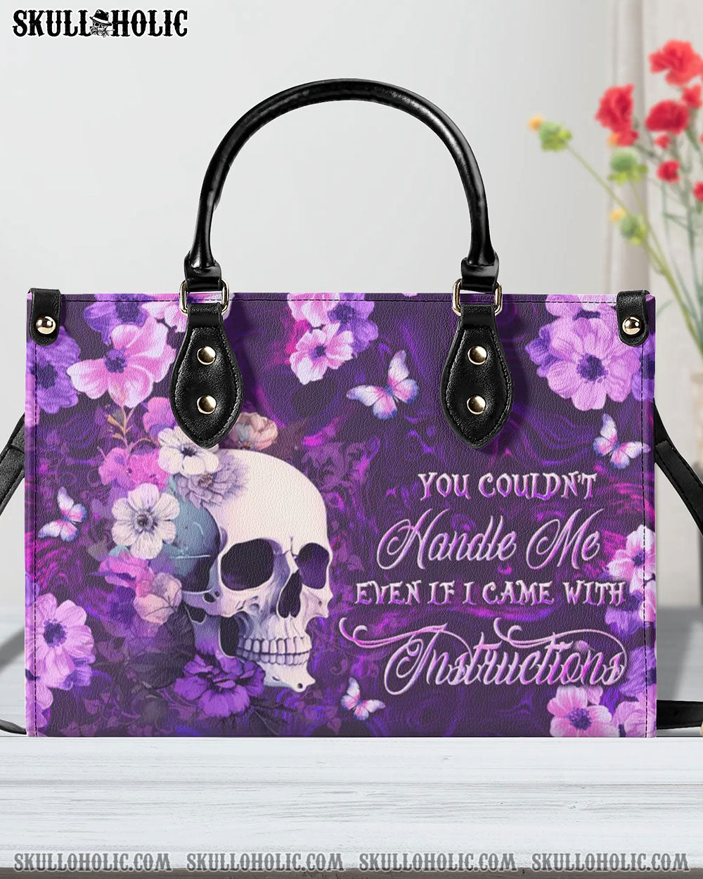 YOU COULDN'T HANDLE ME LEATHER HANDBAG - YHLN1308244