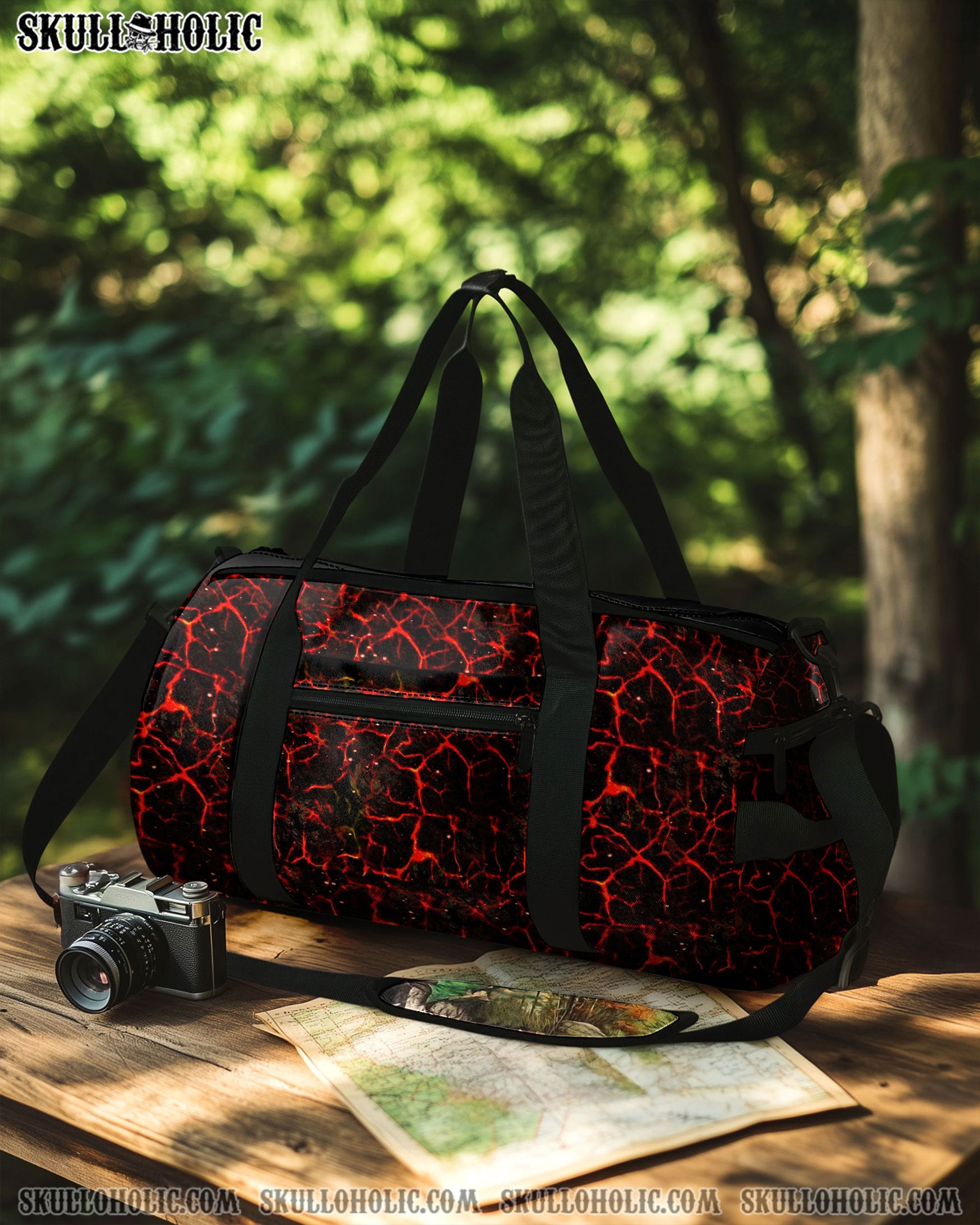 AMERICAN FLAG SKULL TRAVELLING BAG - YHHN0409255