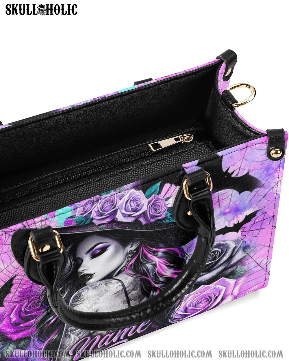 LADY WITCH HALLOWEEN LEATHER HANDBAG - YHLN1109244