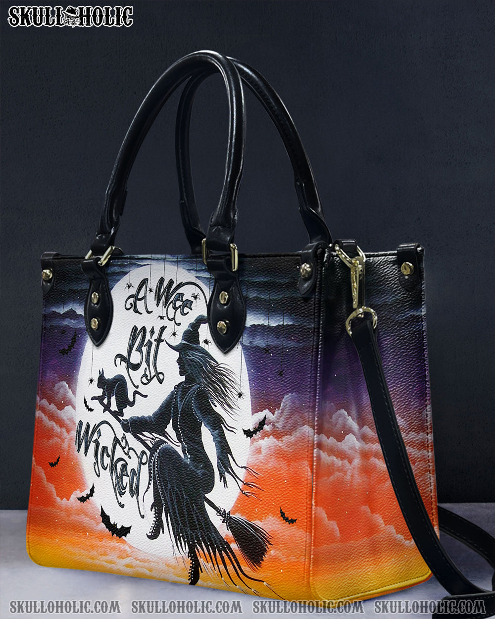 A WEE BIT WICKED HALLOWEEN LEATHER HANDBAG - YHLN1609244