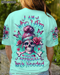 I AM WHO I AM SKULL BONES ROSE ALL OVER PRINT - TLTW1711235