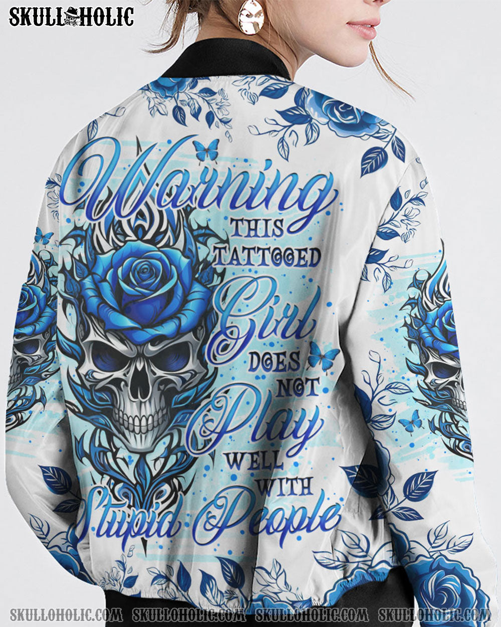 WARNING THIS TATTOOED GIRL BOMBER JACKET - TLNO0210247